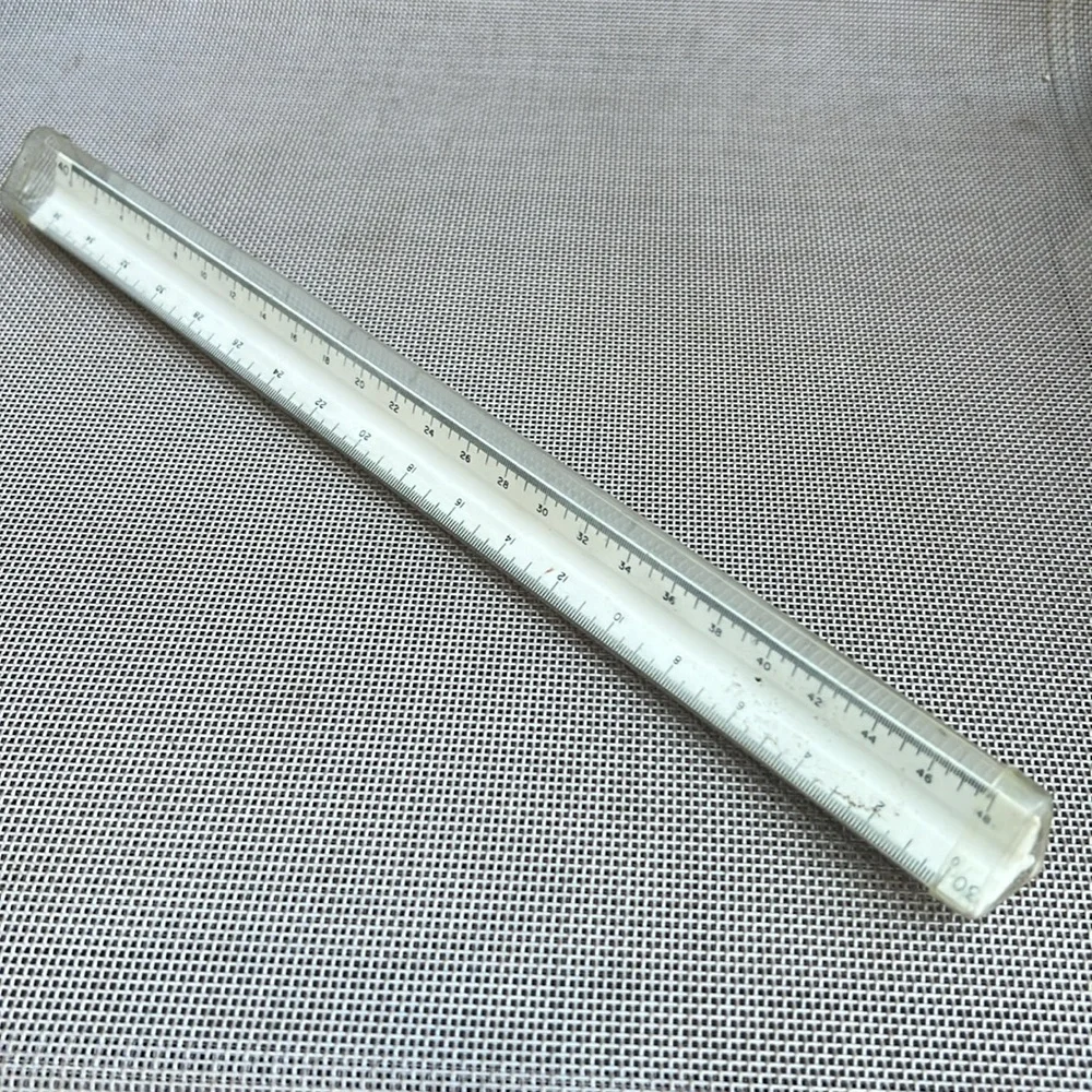 Engineers Scale Triangular Drafting Ruler - Picture 2 of 3
